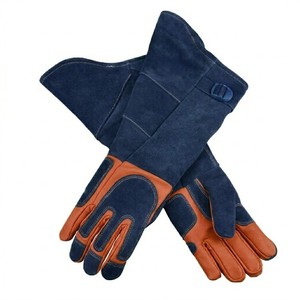 Extreme Heat Resistance Welding Leather Gloves Fireproof Cowhide Split Leather Long Cuff Safety Gloves for Europe - Product Image 4