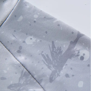 เสื้อตกปลาผู้ชาย แขนยาว แห้งเร็ว UPF 50 พิมพ์ลายปลาสีน้ำเงิน แบบสวมหัว - Product Image 6