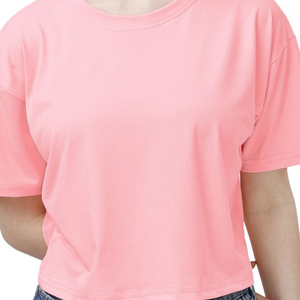 Camiseta Deportiva de Manga Corta para Mujer, con Logotipo Personalizado, para Correr al Aire Libre, de Algodón, Informal, Holgada, para Yoga - Product Image 6