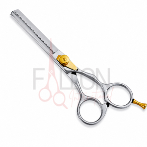 Gold Screw Hair Thinning Scissors Professional Texturizing <b>Shears</b> Stainless Steel Barber Salon Scissors - Product Image 2