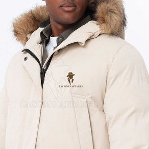 Manteau d'hiver matelassé pour homme, parka à capuche, fermeture éclair sur le devant, manches longues, plusieurs poches, vêtements de camping en plein air, vêtements de voyage - Product Image 6