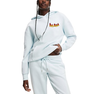 Custom casual wear Women <b>Thick</b> Cotton Fleece Relaxed Super Soft Heavyweight Oversize Pullover Hoodies With Kangaroo Pocket - Product Image 1