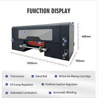 Machine d'impression de film cristal UV de qualité supérieure, 2 imprimantes UV DTF XP600 A3 pour autocollants UV personnalisés