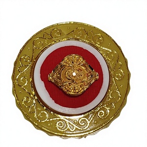 แหวนทองคำแท้ 22k สำหรับผู้ชาย/ผู้หญิง งานแฮนด์เมดแท้ๆ สไตล์อินเดีย เครื่องประดับงานแต่งงาน งานหมั้น งานเลี้ยง งานมงคลสมรส - Product Image 1