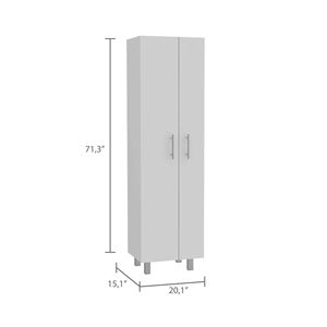 Halifax bianco 2 porte rettangolo armadio dispensa sopra porta rack - Product Image 5