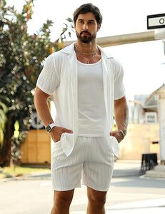 Men Summer <b>Knitted</b> Embroidered 100% Cotton Quick Dry Short Sleeve Custom Logo Joggers Suits <b>Set</b> Shirt and Short <b>Set</b> - Product Image 6