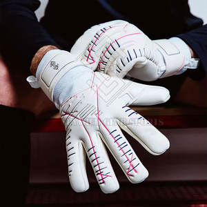 Gants de gardien de but pour hommes, haute qualité, paume en latex, forte adhérence, antidérapants, entraînement professionnel avec protection des doigts - Product Image 3