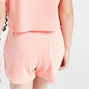Conjunto de camiseta rosa de manga corta y pantalones cortos para bebés niñas, ropa informal de algodón de verano, 2 piezas - Product Image 4