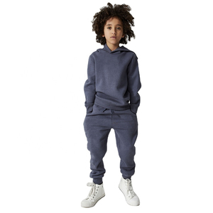 Ensemble de vêtements de sport 2 pièces en polyester avec logo personnalisé pour l'école primaire, style streetwear, pour garçons et filles - Product Image 1