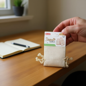 Sac à cordon multifonctionnel Ilan Saquito en coton et polyester 8x10cm - Product Image 3