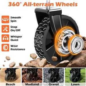 Carrito Plegable de 2 Niveles con Ruedas para Playa, Campamento, Deportes y Jardín - Carrito de Camping Versátil y Plegable - Product Image 4