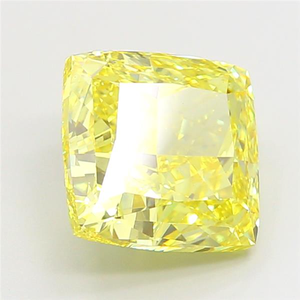 Diamante Amarillo de Laboratorio con Corte Cojín, Certificado por IGI, de 4 a 5 Quilates, Corte Excelente, para Fabricantes de Anillos de Compromiso Personalizados - Product Image 4