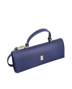 Bolso de Mano Elegante para Mujer 2025, de Cuero Genuino Suave de Alta Calidad, Impermeable, con Logotipo Personalizado en Color Azul Poliéster - Venta al Por Mayor OEM - Product Image 2