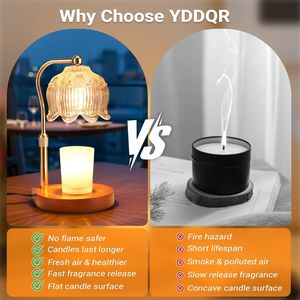 Lampada Scaldacera Regolabile in Altezza con Timer e Dimmer, Decorazione Accogliente per la Casa, Regalo per Mamma e Donne, Scaldacera per Nuova Casa - Product Image 6