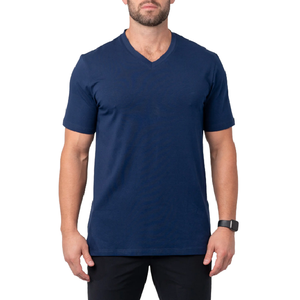 Supper Quality Men's <b>V</b>-<b>Neck</b> With Logo Printed Men <b>T</b> <b>Shirt</b> for GYM Sports <b>T</b> <b>Shirt</b> Clothing Manufacturer - Product Image 3