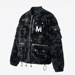 Veste tactique en toile camouflage pour homme, été, multi-poches, streetwear, bomber, mode outdoor, MALUZA INDUSTRIES - Product Image 5