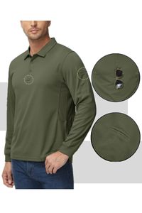 Plus Size Green Purple White Olive Competitive Golfers <b>polo</b> shirts Men's <b>Golf</b> <b>Polo</b> for Tournaments Stylish Full <b>Sleeves</b> - Product Image 4
