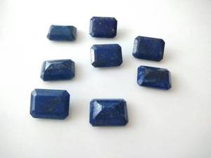 Fournisseur de pierres précieuses naturelles de haute qualité, Lapis Lazuli facetté octogonal, taille calibrée, pour la fabrication de bijoux, pierres à dos plat - Product Image 3