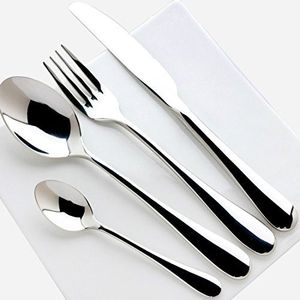 Ensemble de couverts élégants en acier inoxydable pour la cuisine et la table à manger, durables, résistants à la rouille, finition polie, style moderne. - Product Image 3