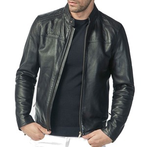 Veste en cuir pour homme au style tendance, design unique, épaisseur standard, vêtements d'extérieur - Product Image 3