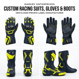 Traje de Cuero Personalizado para Carreras, Equipo de Motociclismo OEM, Traje de Una Pieza para Día de Pista, Ropa Protectora para Motociclistas con Armadura de TPU - Product Image 5