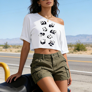 Top Corto Transpirable para Uso en Exteriores, Top Corto de Moda con Cuello Barco para Mujer, Top Corto de Nuevo Estilo para Mujer - Product Image 5