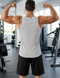 <b>Mens</b> Athletic Tank Top Sleeveless Workout Shirt Quick Dry Breathable Eco-Friendly Lightweight Spandex/Cotton Sports <b>Vest</b> <b>Gym</b> - Product Image 4