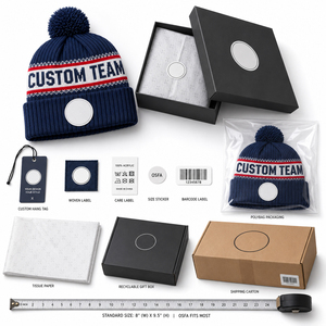 Gorro de Punto Personalizado OEM con Pompón Ajustable |   Gorro Deportivo de Invierno Personalizado |   Bordado Jacquard |   100% Acrílico |   Privado - Product Image 6