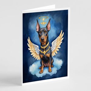 แปลก Doberman พินเชอร์นางฟ้าของฉัน A7การ์ดอวยพรแพ็ค8การ์ดเปล่าหมายเหตุพร้อมซองจดหมายขนาด5x7 - Product Image 1