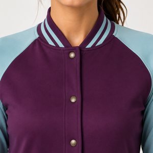 Chaqueta Deportiva Moderna Estilo Varsity para Mujer, Servicios de Fabricación de Ropa Personalizada, Chaqueta Varsity para Mujer en Tela Resistente - Product Image 4