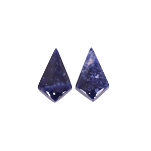 Sodalita Natural de 12.8 Quilates (Peso por Par) 20x11mm Forma de Cometa, Gema Suelta - Product Image 2