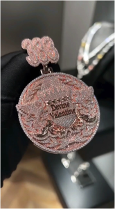Pass Diamond Tester Iced Out Moissanite <b>Name</b> Pendant Custom 925 Silver VVS Diamond Hip Hop Letter Pendant Link <b>Chain</b> for Gift - Product Image 3