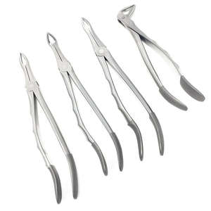 Ensemble de forceps d'extraction dentaire manuels personnalisés en acier inoxydable allemand réutilisable, instruments dentaires - Product Image 1