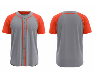 Camiseta de Béisbol Transpirable Sublimada Personalizada para Equipos |   Uniforme de Béisbol para Equipo con Logotipo y Números Personalizados |   Poliéster Transpirable - Product Image 5