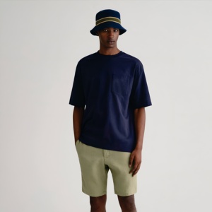 High Quality Men's Oversized Cotton <b>Pocket</b> <b>T</b> <b>Shirt</b> Casual Loose Fit Short Sleeve Crew Neck Plain Comfortable Breathable Tee Top - Product Image 1