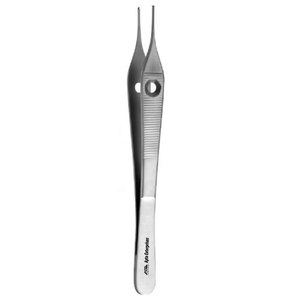 Pinza Adson Premium para Tejidos Delicados, Instrumento Quirúrgico de Precisión para Manipulación de Tejidos Finos, Instrumento Médico, 1x2 Dientes, 15 cm - Product Image 3