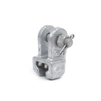 Œillet à rotule galvanisé à chaud de type WS W R pour isolateur, matériel de ligne de transmission aérienne