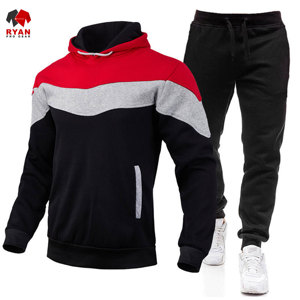 ชุดวอร์มผู้ชายขายดี น้ำหนักเบา ดีไซน์โดดเด่น ผ้าระบายอากาศได้ดี สวมใส่สบาย พร้อมกระเป๋าดีไซน์พิเศษ - Product Image 3