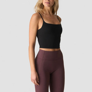 Top corto sin espalda para mujer, color personalizado, conjunto de yoga y fitness, novedad de verano, chaleco de alta compresión con ajuste perfecto al cuerpo. - Product Image 5