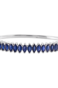 Brazalete de Zafiro Azul en Plata de Ley 92.5 KLSB-20443 - Product Image 4