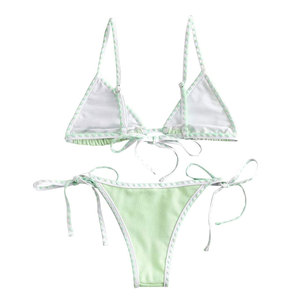 2026 Custom Made Women <b>Strings</b> Swimwear <b>Bikini</b> <b>Set</b> with Your Own Swimsuits Design Swimsuit Women High Wait Swimwear - Product Image 2