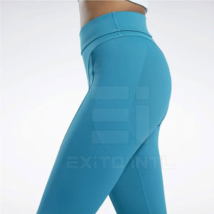 Leggings de yoga confortables à taille élastique pour femmes, extensibles, de haute qualité, respirants, en spandex/nylon, sans couture, pour un usage quotidien et la salle de sport - Product Image 5