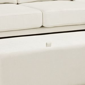 124.8\" L-Shaped Convertible <b>Sofa</b> Bed Pull Out <b>Sleeper</b> with Two Back Pillows Two USB Ports Two Power Sockets - Product Image 5