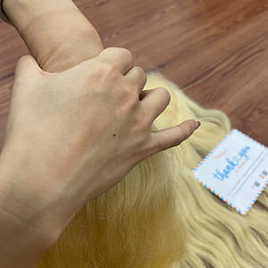 Venta al por Mayor de Cabello Humano Virgen Vietnamita 100%, Extensiones de Cabello Humano Natural Ondulado, Paquetes de Cabello Virgen Doblemente Tramado, Color Rubio - Product Image 3