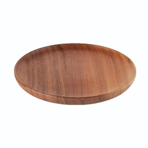 Platos de madera para cena, 4 piezas, platos de madera para frutas y postres, plato para servir la cena al precio más bajo - Product Image 4