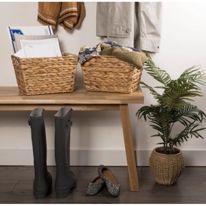 Best Selling Set of 2 Water Hyacinth <b>Storage</b> Baskets Customize Size Home <b>Storage</b> <b>Organization</b> - Product Image 5