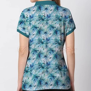 Camiseta polo transpirable para mujer, elegante camiseta polo de oficina para mujer, top polo informal elegante para mujer - Product Image 5