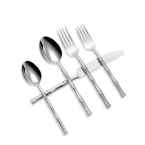 Ensemble de couverts en acier inoxydable haut de gamme pour table à manger, cuisine, restaurant, traiteur, mariage, fête, durable, résistant à la rouille - Product Image 6