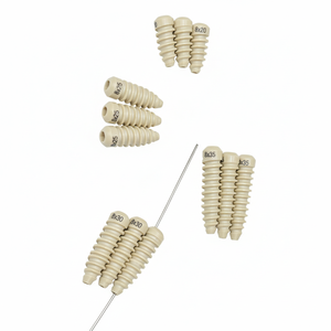 Tornillos hexagonales sin cabeza ACL (Interference) de 8 mm de diámetro, longitud de 20 a 35 mm, 41 piezas (PEEK) - Product Image 1