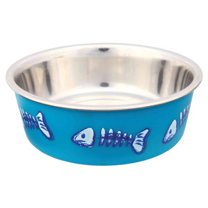 Ciotola e Mangiatoia per Animali Domestici in Acciaio Inossidabile Resistente 0,3 l 12 cm Colori Assortiti - Product Image 3